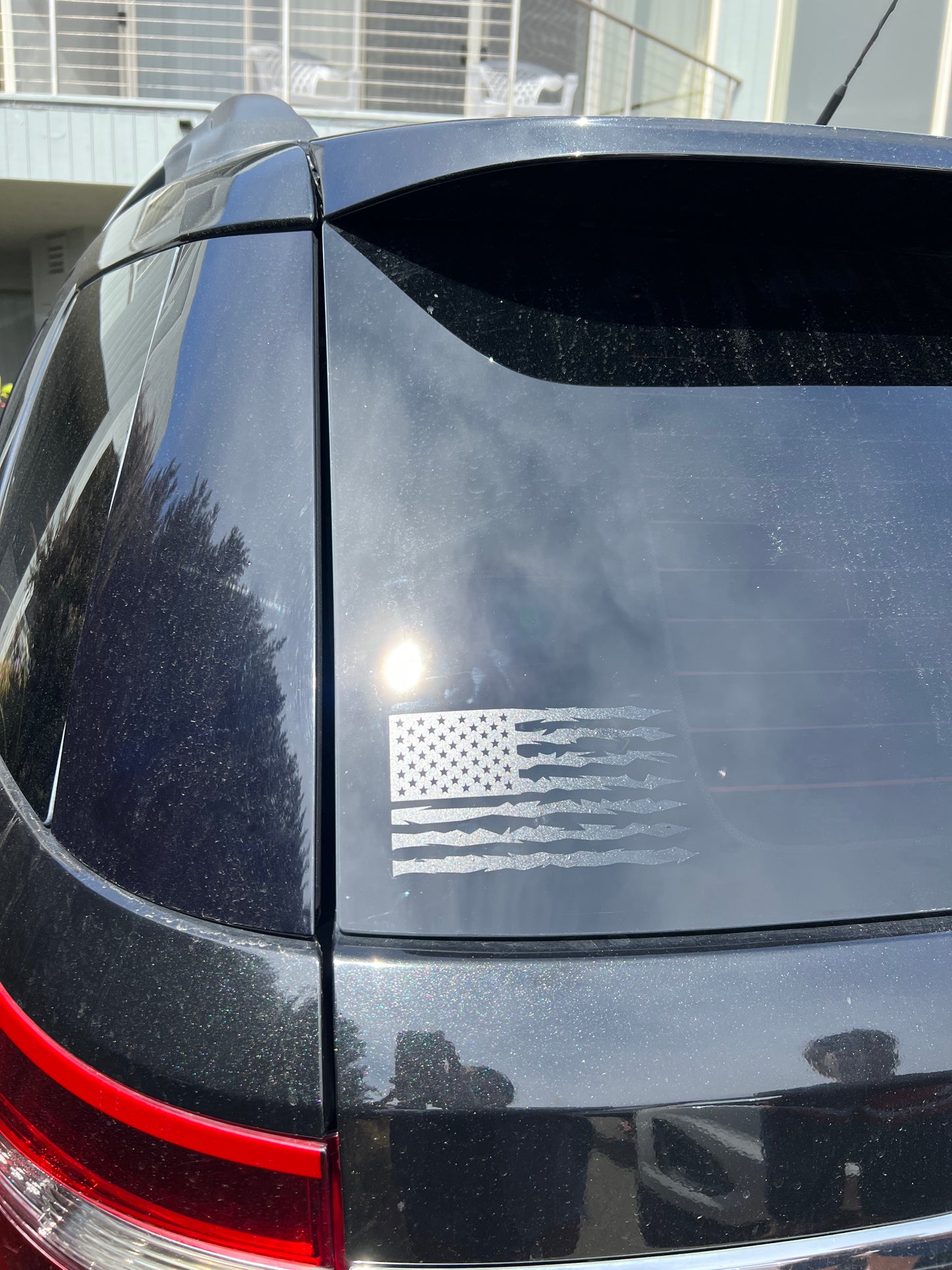 American Flag Car Sticker