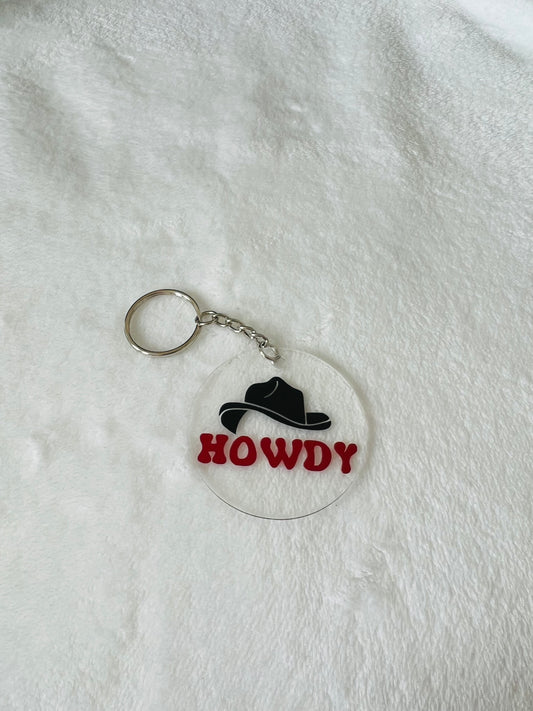 Howdy Acrylic Keychain